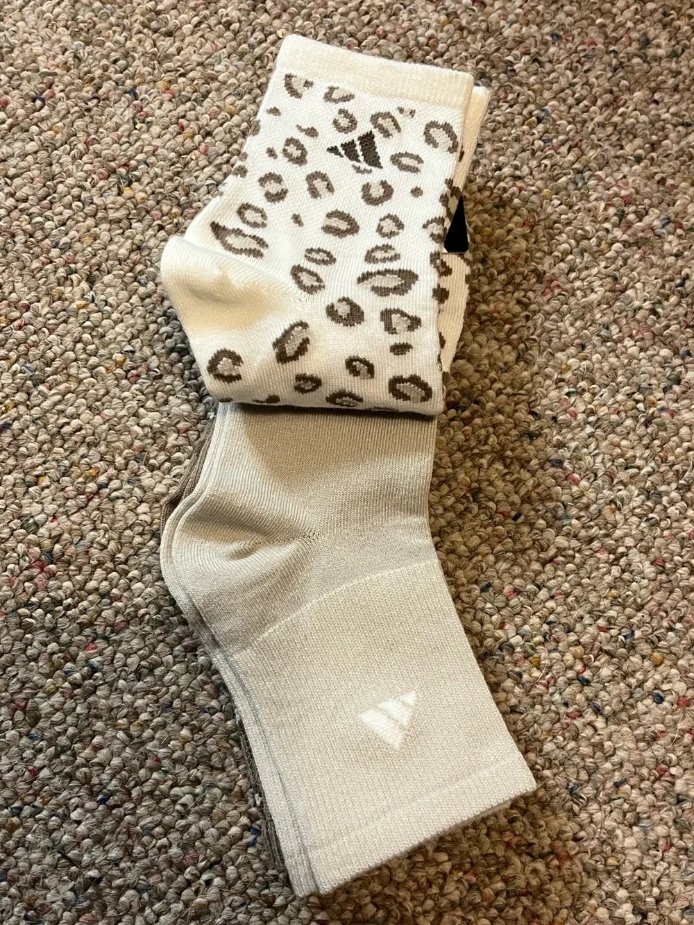 🆕 Adidas Leopard High Quarter Socks 3 Pack